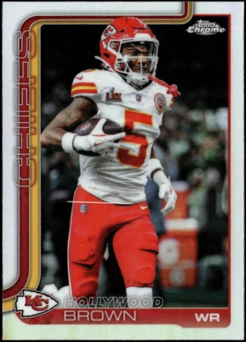 2025 Topps Chrome Hollywood Brown #146 Refractor Chiefs