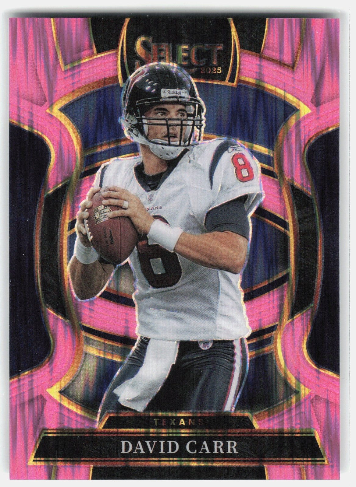 2025 Panini Select David Carr #50 Concourse Pink Prizm Shock Texans