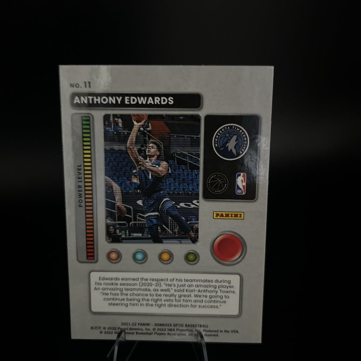2021-22 Panini Donruss Optic - T-Minus 3, 2, 1 Anthony Edwards #11