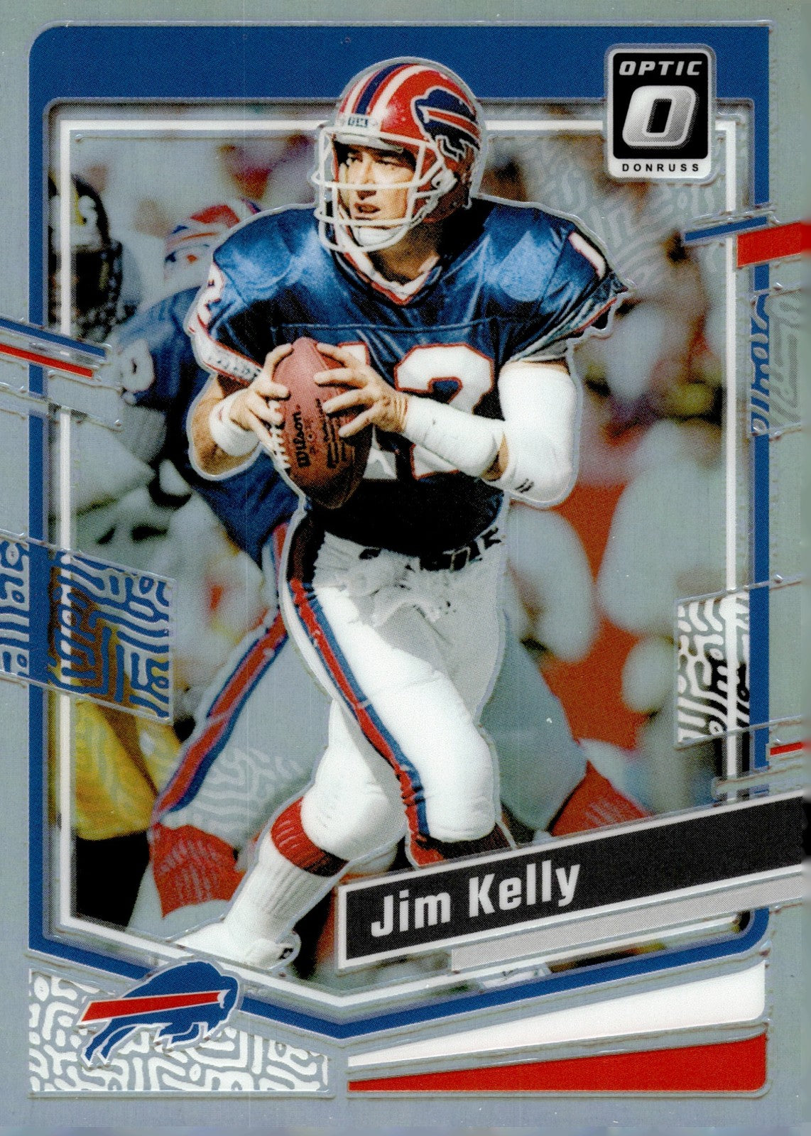 2023 Panini Donruss Optic Jim Kelly #21 Holo Prizm Bills