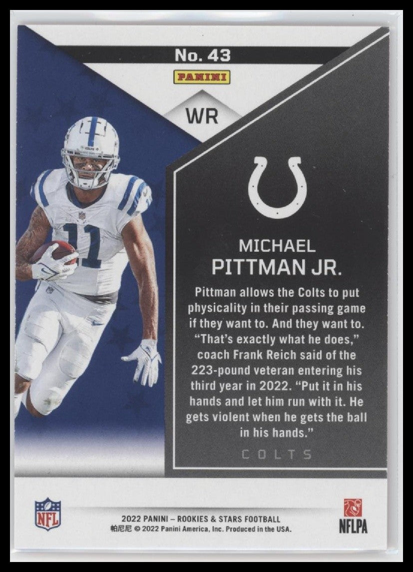 2022 Panini 2022 Panini Rookies & Stars Michael Pittman Jr. Indianapolis Colts