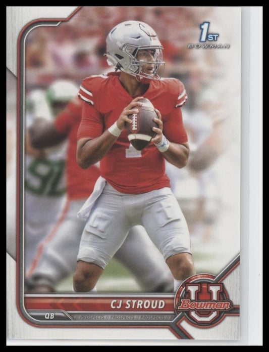 C.J. Stroud 2021-22 Bowman 1st University #3 Near Mint or Better RC