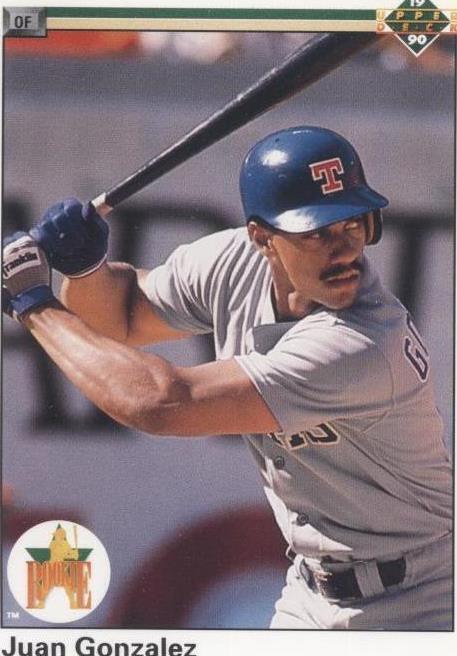 1990 Upper Deck - Star Rookie Juan González #72 (RC)