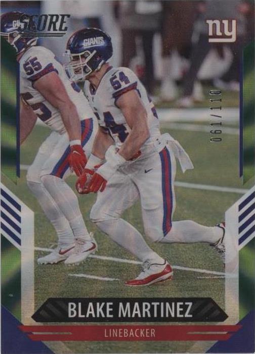 2021 Score - Blake Martinez #64 Spokes /110