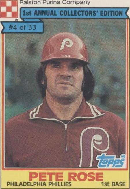 1984 Topps Ralston Purina - Pete Rose #4