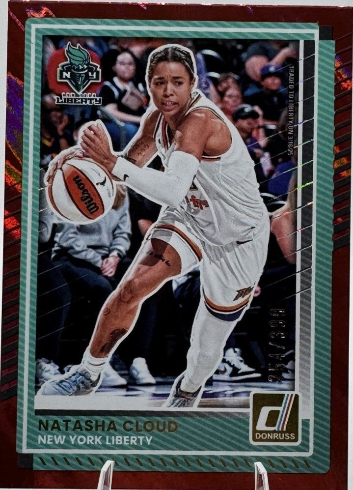 2025 Panini Donruss WNBA - Natasha Cloud #8 Red Lava /399