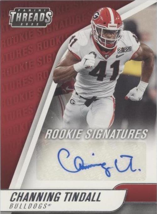 2022 Panini Chronicles Draft Picks - Threads Rookie Signatures Channing Tindall
