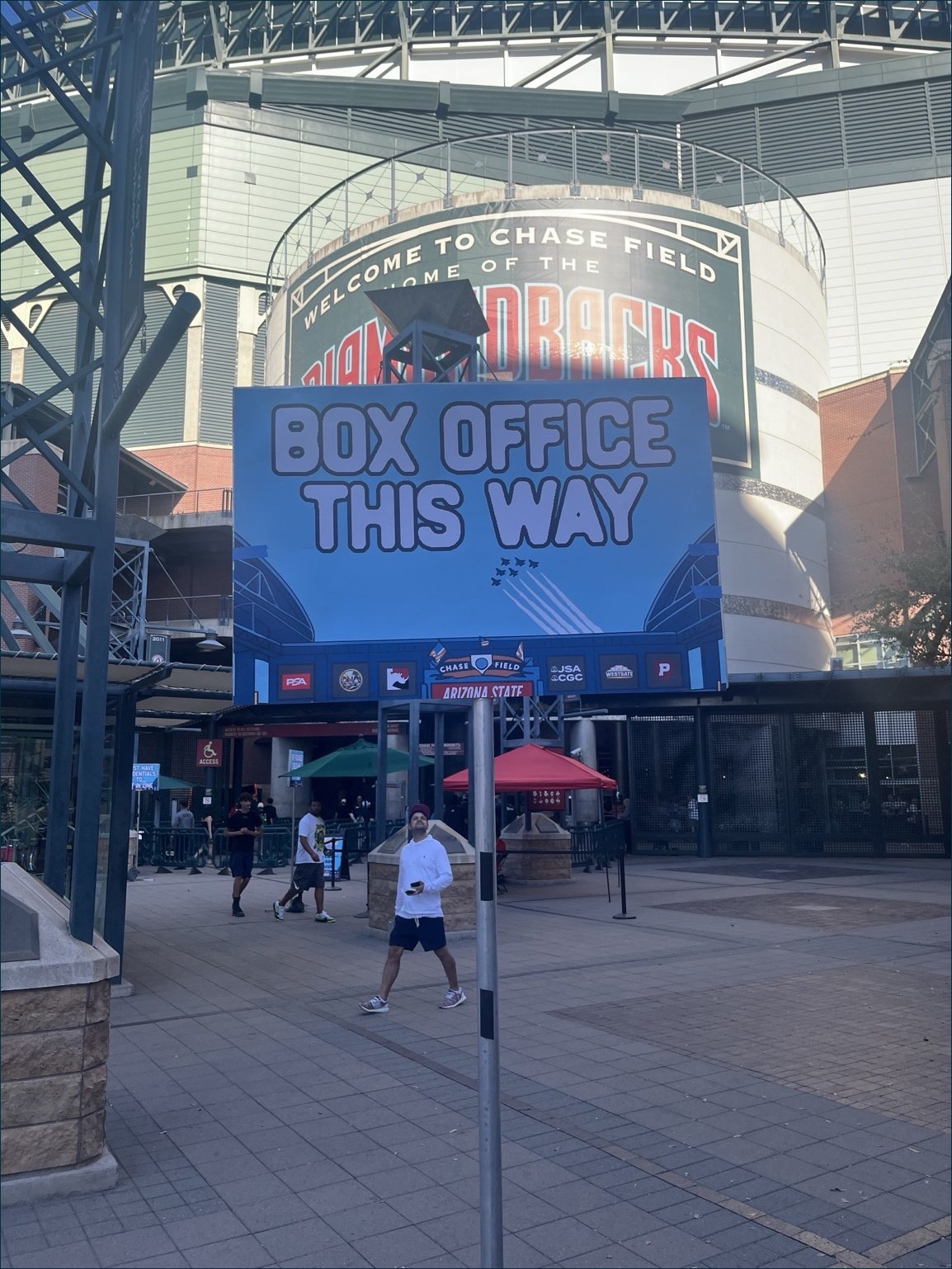 A banner photo of the entrance to Chase Field